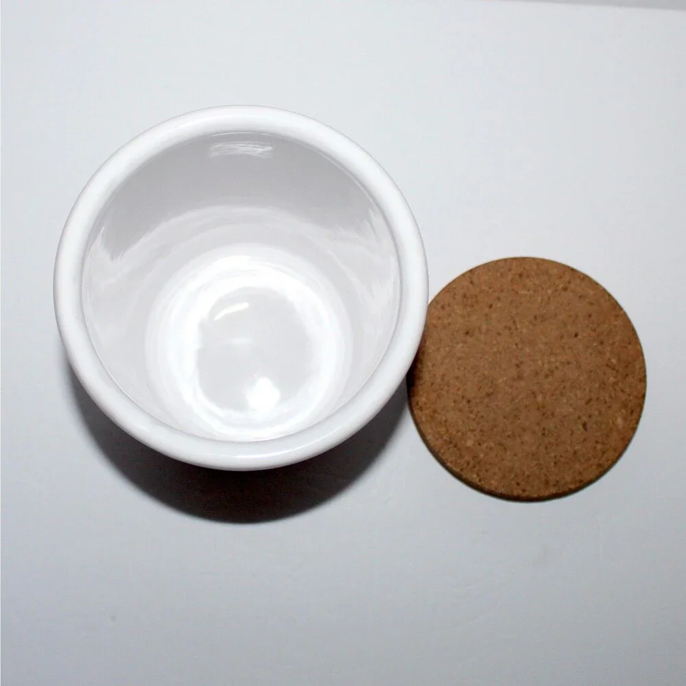 Pasta Canister Terracotta from Tuscany Florence Italy Ceramiche Alfa Spa white